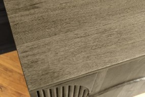 Comoda TV cu model optic 3D, Lemn mahon gri, ART DECO 200cm