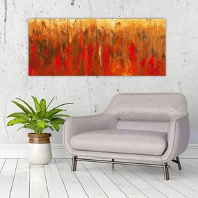 Tablou cu abstracție pictată (120x50 cm)