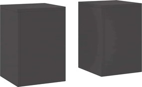 vidaXL Suport pentru plante 2 pcs Negru 24 x 24 x 35 cm Oțel