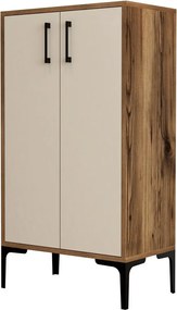 Dulap pentru pantofi Prag Walnut and Cream