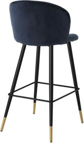 Scaun de bar design elegant LUX Volante, albastru 115734 HZ