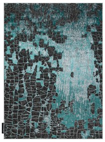 Covor DE LUXE modern 2079 vintage - structural verde / antracit