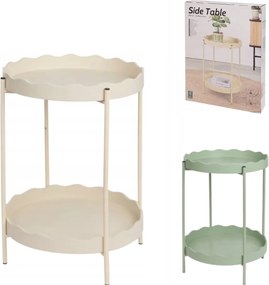 Reducere Masuta de cafea RAVELO Ø 40,5 cm, bej II. calitate