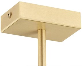 Lustră pe tijă FREEMONT 6xE27/15W/230V aurie/albă/neagră Argon 2549