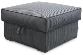 Taburet gri SMART COSARO cu spatiu de depozitare 65x65 cm
