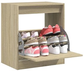 vidaXL Pantofar, stejar sonoma, 60x42x69 cm, lemn compozit