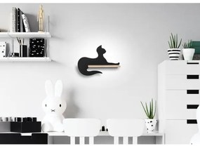 Aplică LED cu raft pentru copii BLACK CAT LED/5W/230V