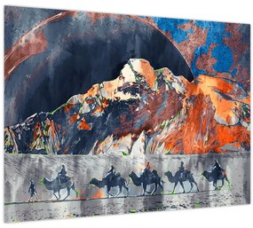 Tablou - Ilustrație de sweathouses (70x50 cm)