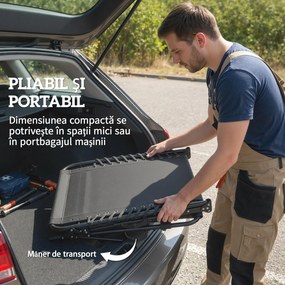 Outsunny Set de 2 Șezlonguri de Grădină Pliabile, Reglabile pe 5 Niveluri, cu Perne, Șezlonguri Textilenă cu Buzunar Lateral, Mâner, pentru Plajă, Piscină, 57x200x38 cm, Negru | Aosom Romania