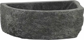 vidaXL Chiuvetă de perete Gri 45 x 35 x 15 cm Piatra de râu