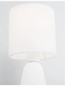 Veioza, lampa de masa design modern ZERO gips alb NVL-9577162