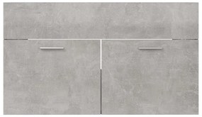 Dulap de chiuveta, gri beton, 80x38,5x46 cm, PAL Gri beton, Dulap pentru chiuveta, 1