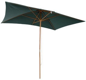 Umbrela din Lemn Outsunny pentru Gradina 2X3M Verde | Aosom RO
