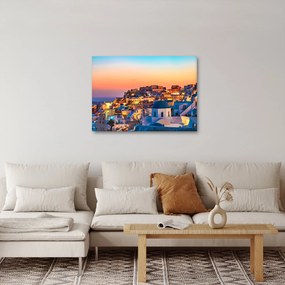 Tablou - Santorini în amurg (70x50 cm)