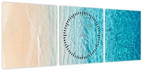 Tablou - Plajă (cu ceas) (90x30 cm)