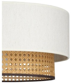 Plafonieră NATIA, 1 x E27, 60W, 230V, Ø 45 cm, alb/maro