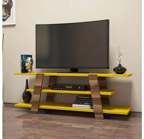 Masă TV Bopubi 2 (Nuc + galben) . 1095111