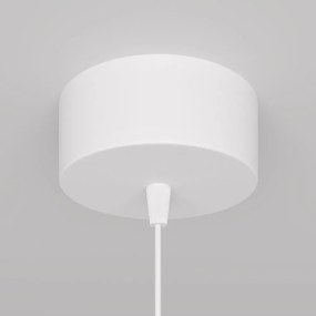 Pendul LED iluminat design tehnic Orlo D-7,9cm alb