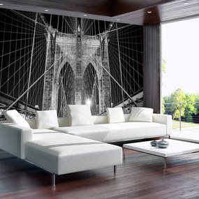 Fototapet - New York City Urban Brooklyn Bridge (254x184 cm)