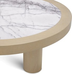 Masuta Design LUX, Marmura, Furnir Stejar, Presedio 100cm