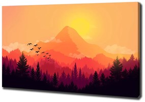 Tablou pe pânză canvas Peisaj montan
