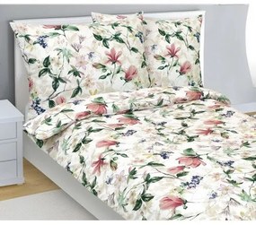 Bellatex Lenjerie de pat din bumbac Magnolie roz,140 x 200 cm, 70 x 90 cm