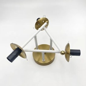 Brilagi - Lustră aplicată MALIVA 3xE14/15W/230V auriu/alb