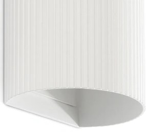 Aplică FARO 40542 SOLE 2xGU10/8W/230V alb canelat rotund