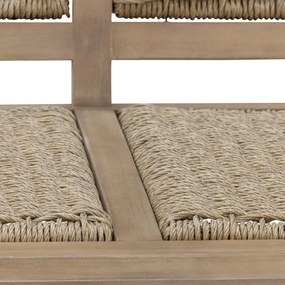 Canapea de grădină din lemn de acacia FSC® și polirattan, L132×H78×W67 cm, „Sorrento"