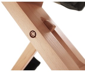 Scaun genunchi ergonomic, negru / fag, GROCO