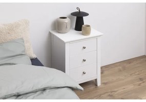 Noptieră LARA alb