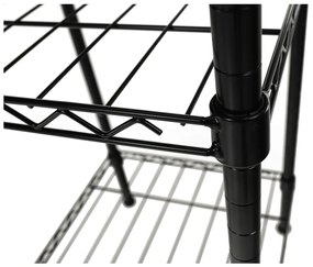 Raft reglabil, negru, GELBAN