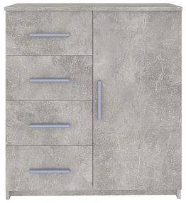 Servanta, gri beton, 79x35x88 cm, PAL 1, Gri beton