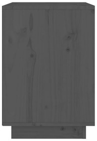 Noptiera, gri, 40x35x50 cm, lemn masiv de pin 1, Gri