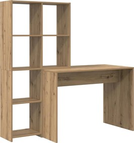 vidaXL Birou Stejar Artizanal 138,5 x 55 x 143 cm Lemn compozit