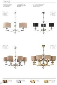 Candelabru 12 brate design modern realizat manual Tivoli
