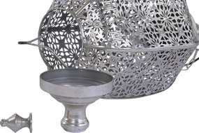 Lustră suspendată din metal, argintiu, 140 x 28 cm, „Loubressac”