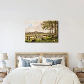 Tablou - French 19th Century, Race Course at Longchamps, reproducere (90x60 cm)