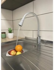 RAV Slezák SA006.0/13S - Baterie pentru chiuvetă SAZAVA 35,6 cm gri/crom lucios