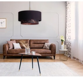 Duolla - Lustră pe cablu NANTES 1xE27/15W/230V d. 45 cm neagră/cupru