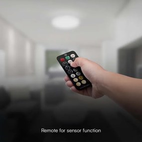 Plafonieră LED cu senzor pentru baie LED/24W/230V 3000K IP44 alb