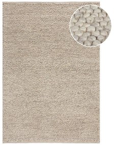 Covor gri deschis țesut manual din amestesc de lână 80x150 cm Minerals – Flair Rugs