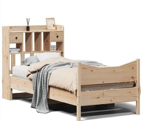 vidaXL Cadru de pat fără saltea, 90x200 cm, lemn masiv pin