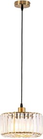 Lustră suspendată pe cablu VETRO, 1xE27/60W/230V, aurie