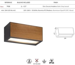 Aplica de perete iluminat exterior modern IP54 BERET