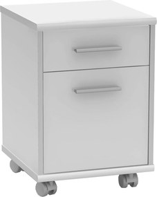 Noptiera JOHAN 2 NEW 07, alb, DTD laminat, 39x41x55 cm