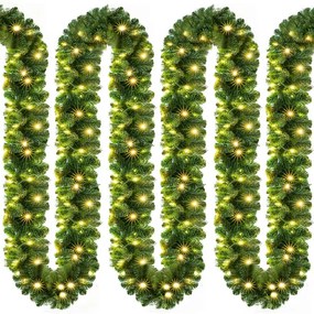 Ghirlandă de Crăciun ANDREA cu iluminare, 5m, verde Jurhan