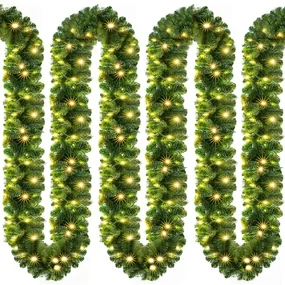 Jurhan Ghirlandă de Crăciun ANDREA cu iluminare, 5m, verde