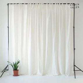 Draperie subțire cu bucle de prindere Linen Tales Daytime, 250 x 130 cm, bej