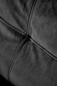 Fotoliu recliner Felipe 2 velvet negru H103 cm